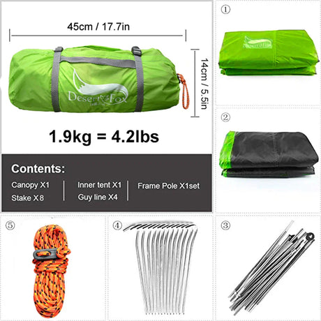 Desert Fox Camping Tent 2 Persons-1