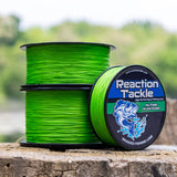 Reaction Tackle Braided Fishing Line - NO FADE Hi Vis Green - NEW