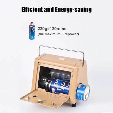 Portable 1500W Butane Tent Infrared Outdoor Space Heater Khaki-4