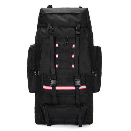 Tactical Hiking Backpack Molle Rucksack Black-0