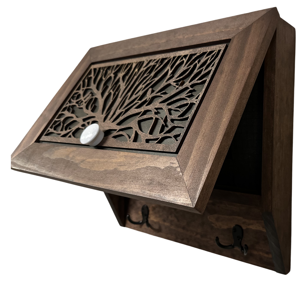 Tree of Life Wall-Mounted Gun Cabinet – Hidden Firearm Storage with Elegant Nature-Inspired Design