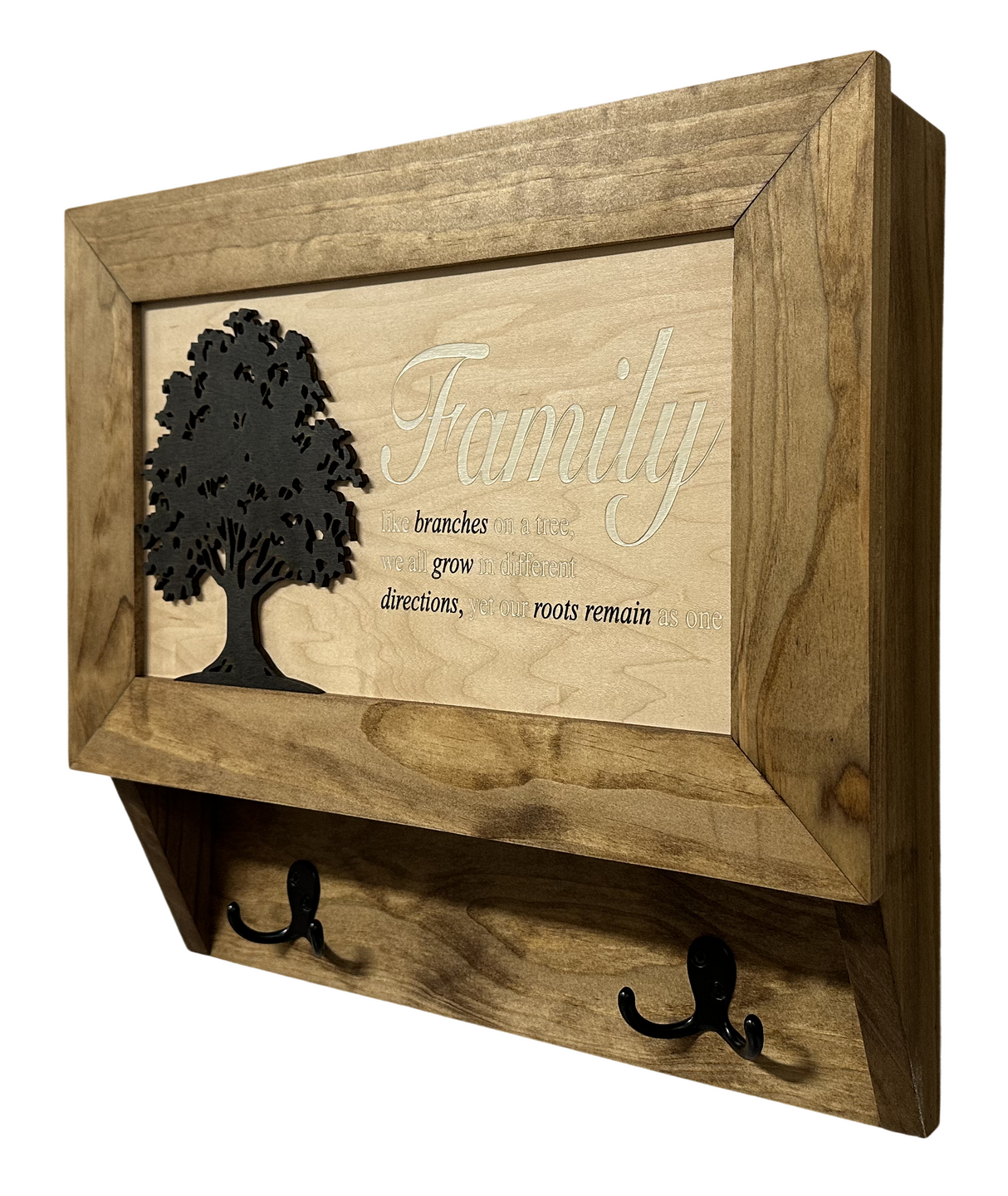 Family Tree Wall-Mounted Gun Cabinet – Hidden Secure Storage with Heartfelt Design