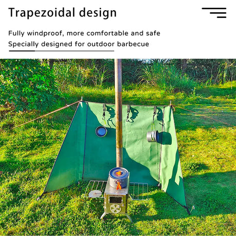 Stove Windbreak Camping Windshield-3