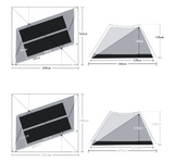 Double-Sided Silicon-Coated Pyramid Tent-1