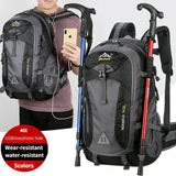 Men's Waterproof Nylon Casual Outdoor Travel Backpack-1