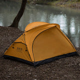 3-Season Camping Tent Breathable Mesh Yellow-1