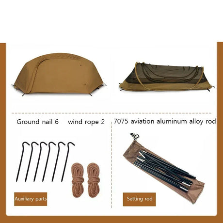 Lightweight Single-Person Camping Hiking Tent Waterproof-1