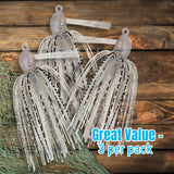 Reaction Tackle Lead Swim Jigs – Premium Weedless Bass Fishing Lures- 3 Pack - New