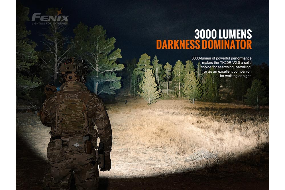 Fenix TK20R V2.0 3000 LM Rechargeable - Adventure-Ready