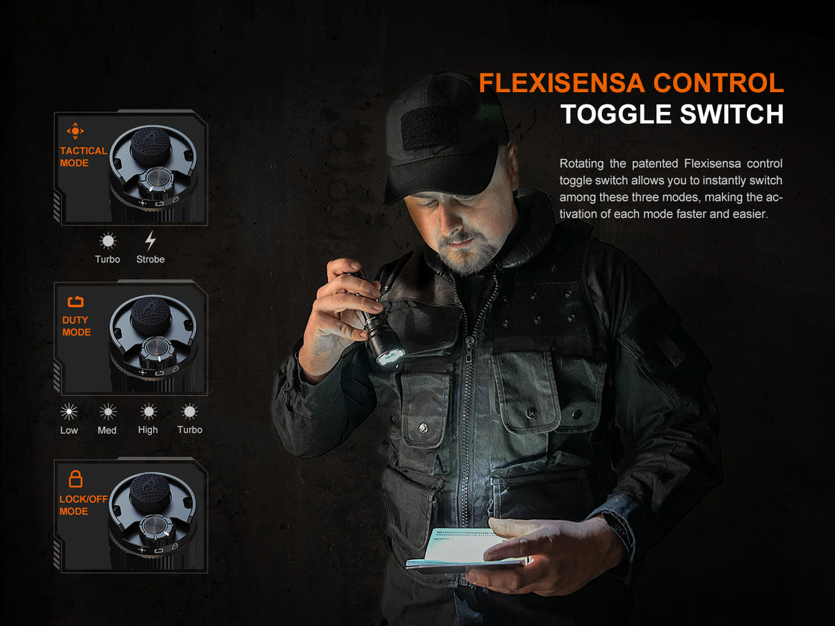 Fenix TK22R Rechargeable Flashlight - Adventure Ready
