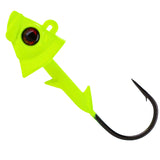 Reaction Tackle 97% Pure Tungsten Swimbait Jig with Realistic Fish Head- 5-PACK - New