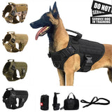 Tactical Military Dog Harness and Leash Set-0