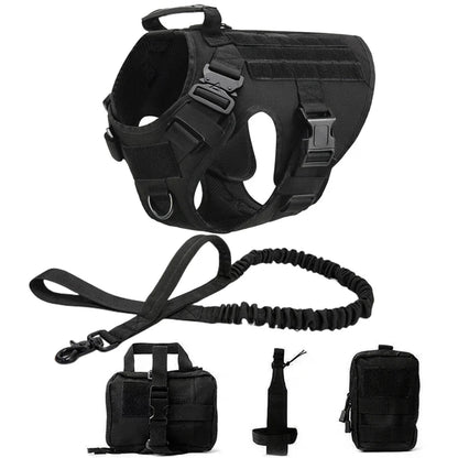 Tactical Military Dog Harness and Leash Set-9