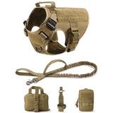 Tactical Military Dog Harness and Leash Set-7