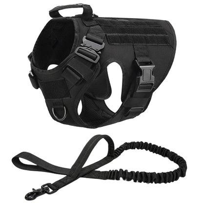 Tactical Military Dog Harness and Leash Set-17