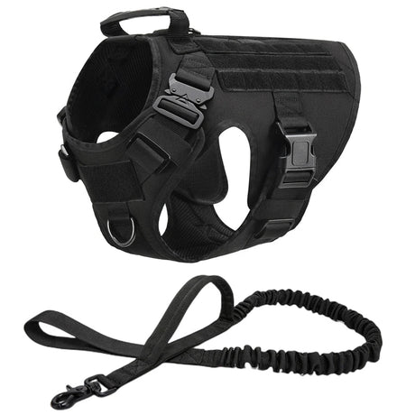 Tactical Military Dog Harness and Leash Set-17