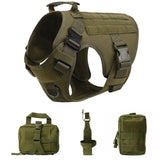 Tactical Military Dog Harness and Leash Set-12