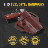 Ultimate Leather Holster 2 Slot OWB | Made in USA | Lifetime Warranty | Fits most 1911 Style Handguns