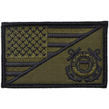 Coast Guard USA Flag - 2.25x3.5 Patch