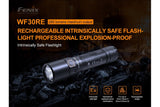 Fenix WF30RE Intrinsically Safe Flashlight For Hazardous Environments 280 Lumens