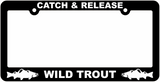 Fishing License Plate Frames w/ Graphics
