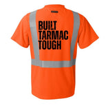 Hi Vis Microfiber Work Shirt Built Tarmac Tough By The Crew Hangar For Construction Crews