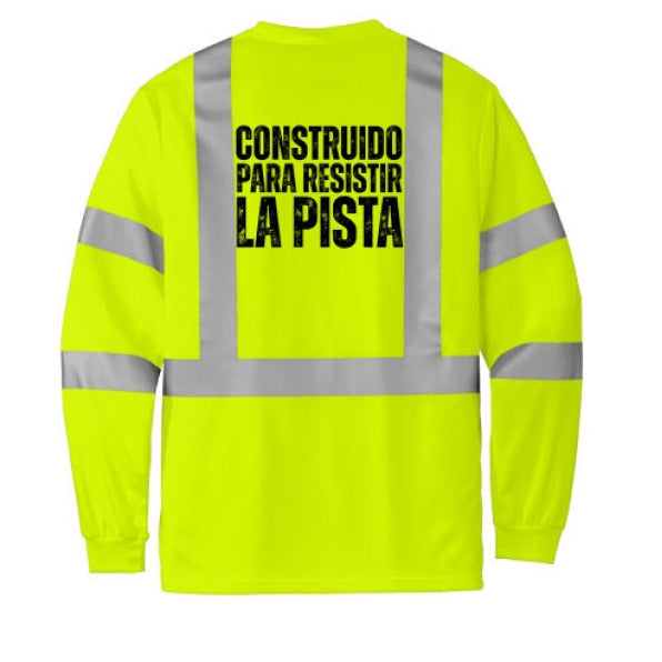 CornerStone Reflective Mesh Long Sleeve Shirt Built for Track Crews ANSI Class 3 With 2in Reflective Tape