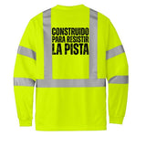 CornerStone Reflective Mesh Long Sleeve Shirt Built for Track Crews ANSI Class 3 With 2in Reflective Tape
