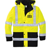 Rain Parka CornerStone Built Tarmac Tough For Tactical Crews ANSI Class 3 Waterproof Seam Sealed