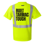 Hi Vis Microfiber Work Shirt Built Tarmac Tough By The Crew Hangar For Construction Crews