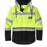 High-Vis 3-In-1 Rain Jacket For Ramp Crews By The Crew Hangar Waterproof And 360 Degree Reflectivity