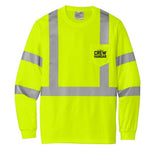 Mesh Long Sleeve Safety Tee Built Tarmac Tough For Construction Crews By The Crew Hangar