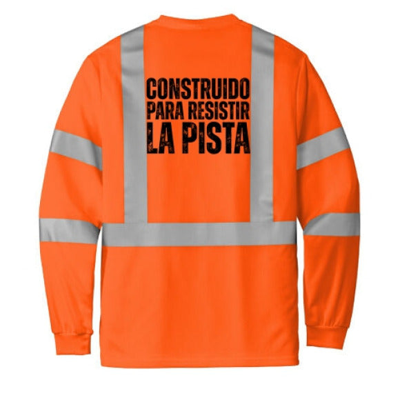 CornerStone Reflective Mesh Long Sleeve Shirt Built for Track Crews ANSI Class 3 With 2in Reflective Tape