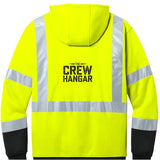CornerStone ANSI Class 3 Hi Vis Fleece Hoodie With 2 Inch Reflective Tape For 360 Degree Visibility For Worksites