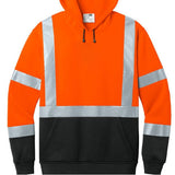 CornerStone ANSI Class 3 Hi Vis Fleece Hoodie With 2 Inch Reflective Tape For 360 Degree Visibility For Worksites