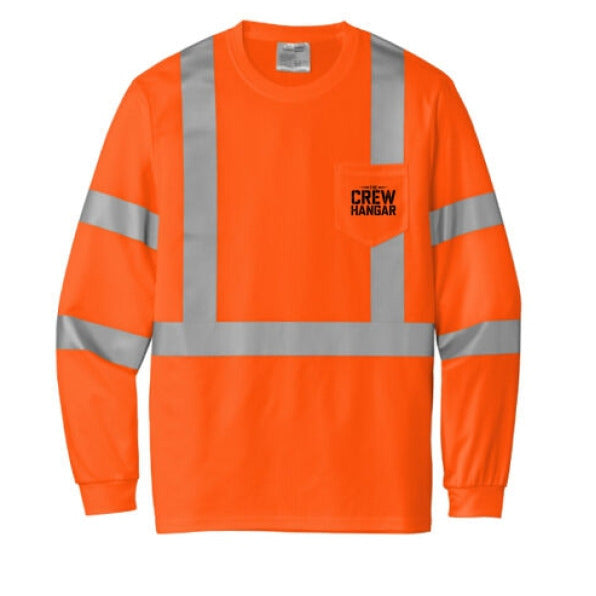 Mesh Long Sleeve Safety Tee Built Tarmac Tough For Construction Crews By The Crew Hangar