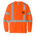 Mesh Long Sleeve Safety Tee Built Tarmac Tough For Construction Crews By The Crew Hangar