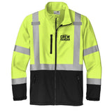 Ramp Boss Hi-Vis Shell The Crew Hangar Pro Grade Class 3 Waterproof Breathable Soft Shell For Field Professionals