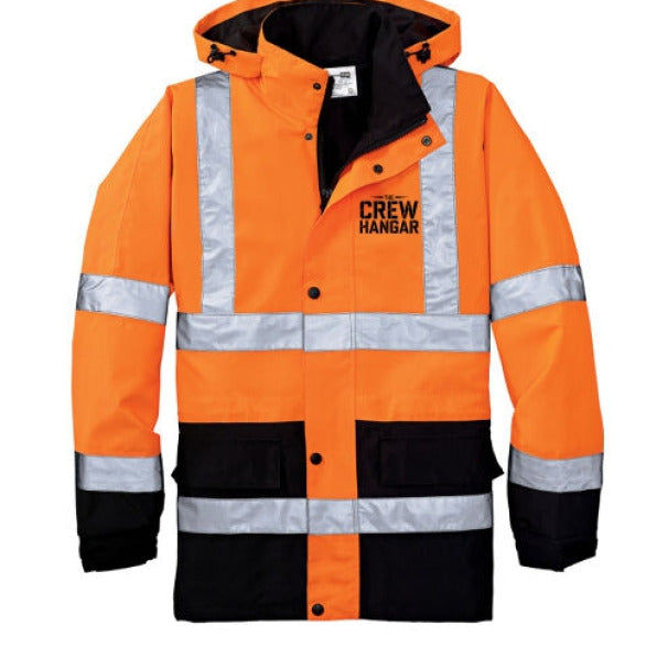 Rain Parka CornerStone Built Tarmac Tough For Tactical Crews ANSI Class 3 Waterproof Seam Sealed