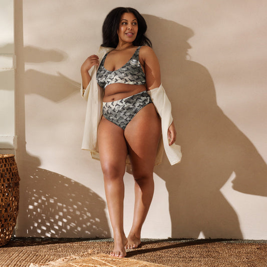 Gunpowder Pistol Palooza High-Waisted Bikini Set