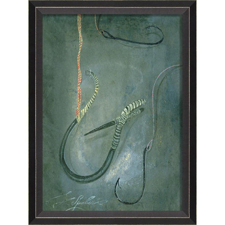 Assorted Fishing Hooks Wall Art by Spicher and Company-0