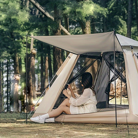 Portable Folding Camping Tent with Canopy (2-Person)-2