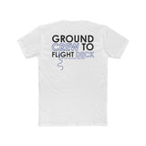 GroundComm X30 Tee Royal Edition White The Crew Hangar For Space Mission Fans Ultra Soft Next Level 3600 Fabric