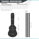 Spare Foam for Guitar Case - 3 Pack