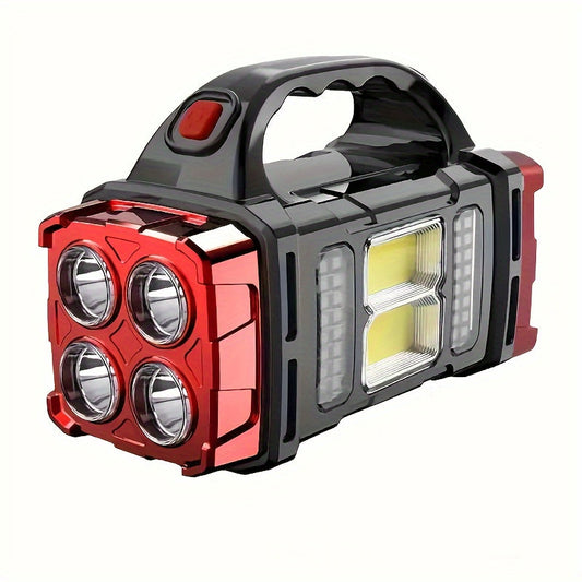 Portable LED Solar Camping Lantern Rechargeable Flashlight-0