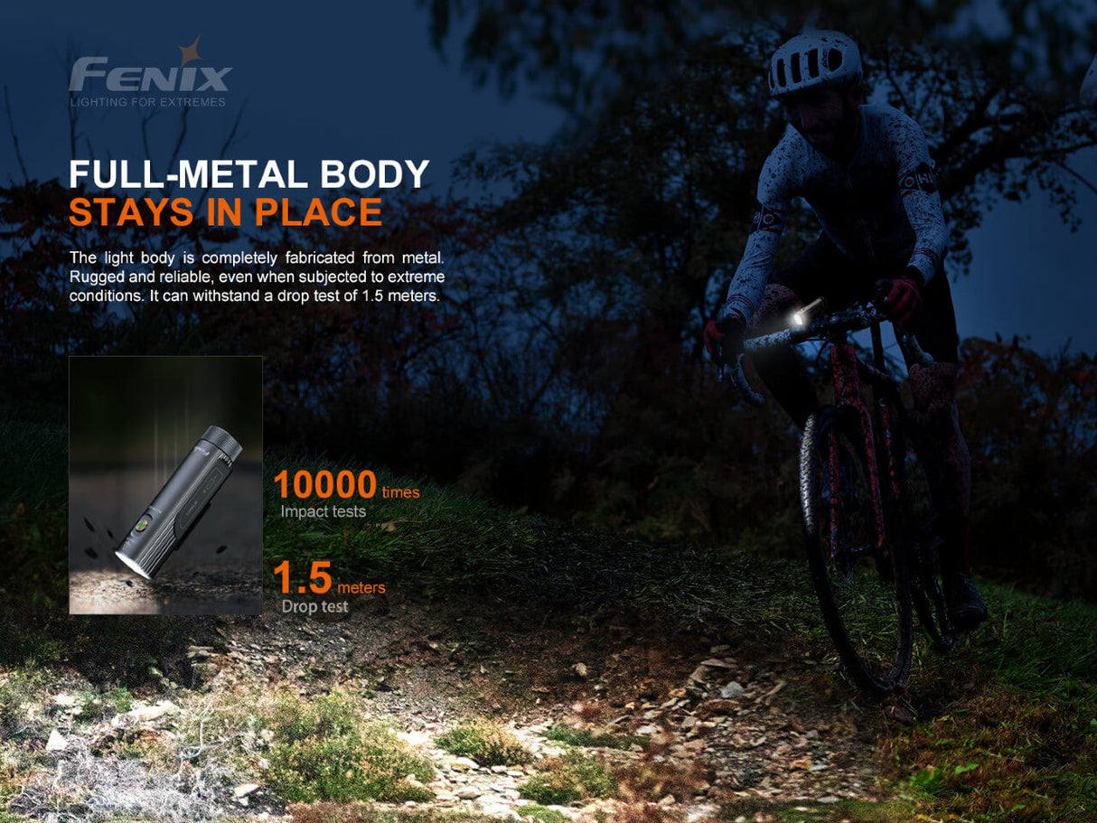 Fenix BC21R V3.0 Bike Light 1200-Lumen Aluminum Trail Ready