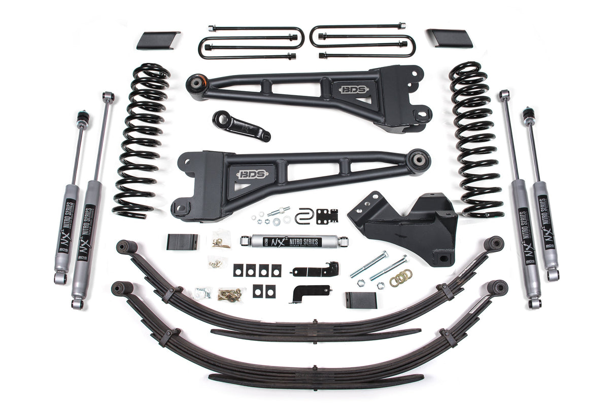 4 Inch Lift Kit w/ Radius Arm | Ford F250/F350 Super Duty (17-19) 4WD | Gas