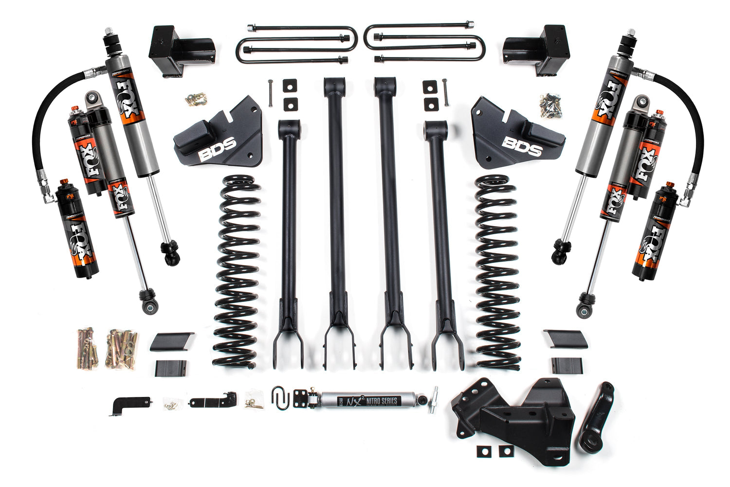 4 Inch Lift Kit w/ 4-Link | Ford F350 Super Duty DRW (17-19) 4WD | Diesel