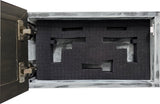Decorative Cow Farm Wall-Mounted Secure Gun Cabinet - Gun Safe To Securely Store Your Gun & Home Self Defense Gear