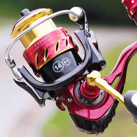 CS Spinning Fishing Wheel Reel Fishing Decors Gear Metal Spool Saltwater for Outdoor Fishing Portable Accessories-2